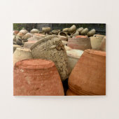 Terracotta Pots on Display | Scicli, Sicily ジグソーパズル (横)