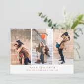 Terracotta Rustic Floral Fall Wildflower  Photo  セーブザデート (スタンド正面)