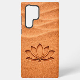 Terracotta Sand Lotus Flower Meditation Samsung Galaxy S22 Ultraケース