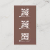 Terracotta Scannable Digital Contact QR Code Logo 名刺 (裏面)
