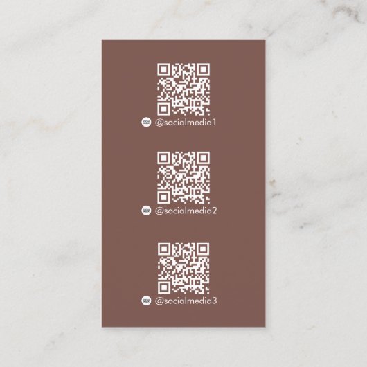 Terracotta Scannable Digital Contact QR Code Logo 名刺 (裏面)