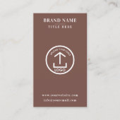 Terracotta Scannable Digital Contact QR Code Logo 名刺 (正面)