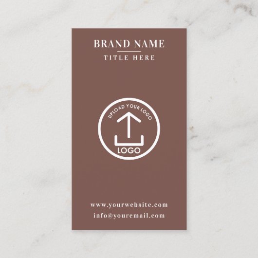 Terracotta Scannable Digital Contact QR Code Logo 名刺 (正面)