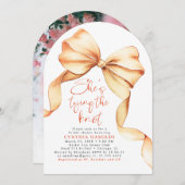 Terracotta Shes Tying the Knot Bridal Shower Photo 招待状 (正面/裏面)