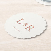 Terracotta | Simple Chic Couple ペーパーコースター (アングル)