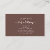 Terracotta Simple Monogram 名刺 (裏面)