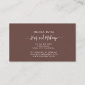 Terracotta Simple Monogram 名刺 (裏面)