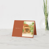 Terracotta Spanish Hacienda Destination guest card サンキューカード (正面)