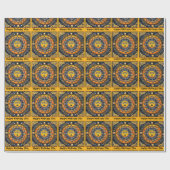 Terracotta Sun Personalize Name Birthday Roll of ラッピングペーパー (フラット)