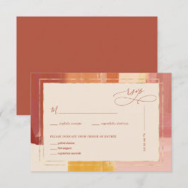 Terracotta Sunrise | 結婚式の返信はがき 出欠カード