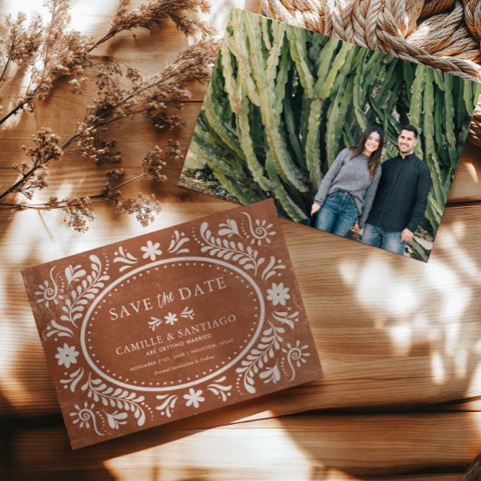 Terracotta Talavera写真Save the Date セーブザデート