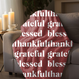 Terracotta Thanksgiving フリースブランケット