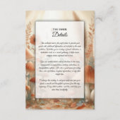 Terracotta Toadstool Woodland Magic Wedding エンクロージャーカード (正面)