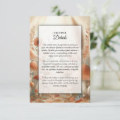 Terracotta Toadstool Woodland Magic Wedding エンクロージャーカード (スタンド正面)