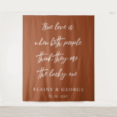 Terracotta True Love is 結婚's Photo Backdrop タペストリー (正面)