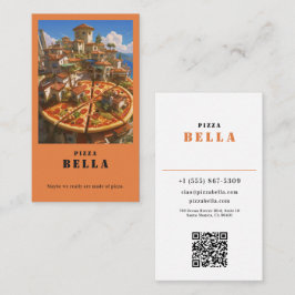 Terracotta Warmth- Rustic Italian Pizza Bella Shop 名刺