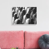 Terracotta Warriors Xian中国写真 キャンバスプリント (インサイチュ (リビング))