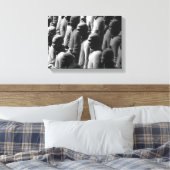 Terracotta Warriors Xian中国写真 キャンバスプリント (インサイチュ (寝室))