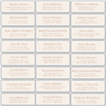 Terracotta wedding guest address labels sticker シール<br><div class="desc">Easy to personalize,  names and addresses / individual wedding shipping address label stickers for guests.</div>