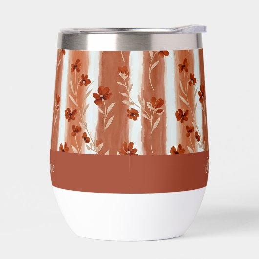 Terracotta Wildflower Monogram Boho (左面)