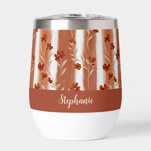 Terracotta Wildflower Monogram Boho (正面)