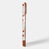 Terracotta Wildflower Monogram Boho  Case-Mate iPhoneケース (裏面 / 右)