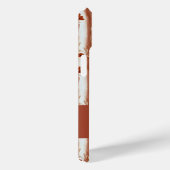 Terracotta Wildflower Monogram Name Boho  Case-Mate iPhoneケース (裏面 / 右)