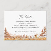 Terracotta Wildflower Mountain Wedding Hotel エンクロージャーカード (正面)