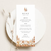 Terracotta Wildflower Mountain Wedding Reception メニュー