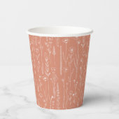 Terracotta Wildflower Party Cup | Botanical 紙コップ (裏面)
