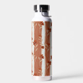 Terracotta Wildflower Stripe Insulated Bottle ウォーターボトル (左面)