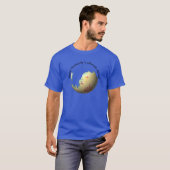 terraformingの後の火星のMolaの地図 Tシャツ (正面フル)