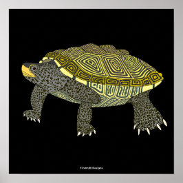 Terrapin (black) - Poster Print ポスター