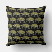 Terrapin (pattern black) - Pillow クッション (裏面)