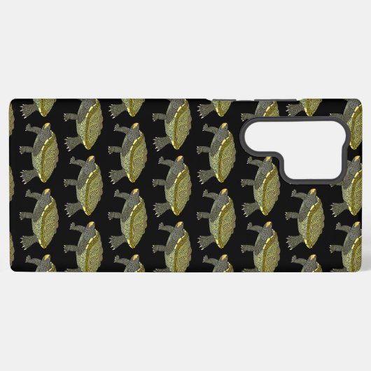 Terrapin (pattern black) - Samsung Case Galaxyケース (裏面横)