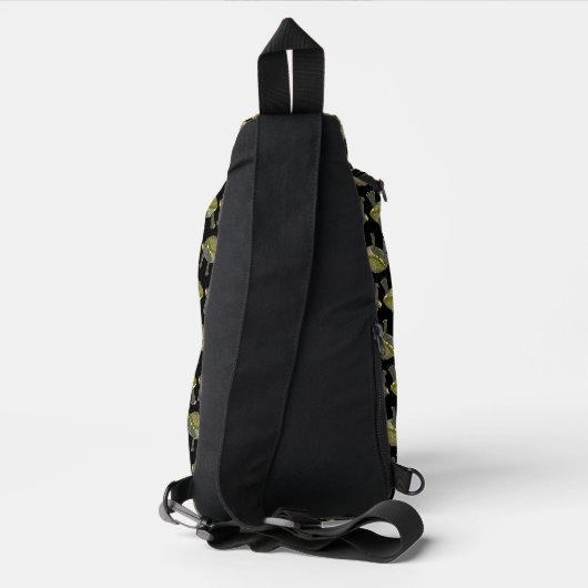 Terrapin (pattern black) - Sling Backpack スリングバッグ (裏面)