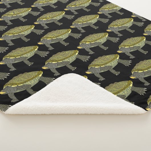 Terrapin (pattern blanket) - Sherpa Blanket シェルパブランケット (3/4)