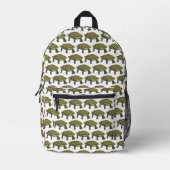 Terrapin (pattern white) - Backpack プリントバックパック (正面)