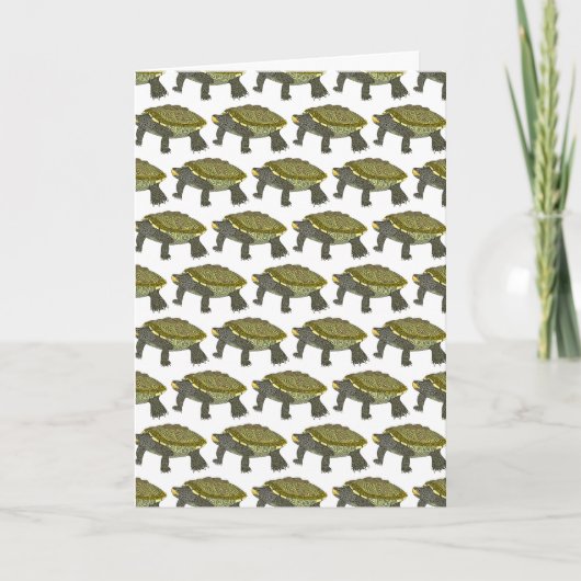 Terrapin (pattern white) - Greeting Card カード (正面)