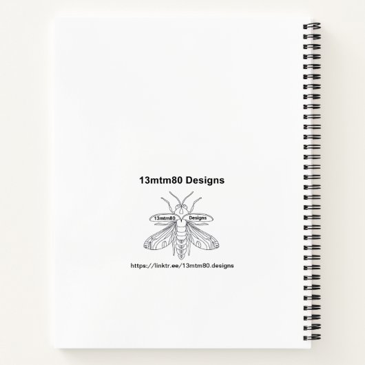 Terrapin (pattern white) - Notebook ノートブック (裏面)