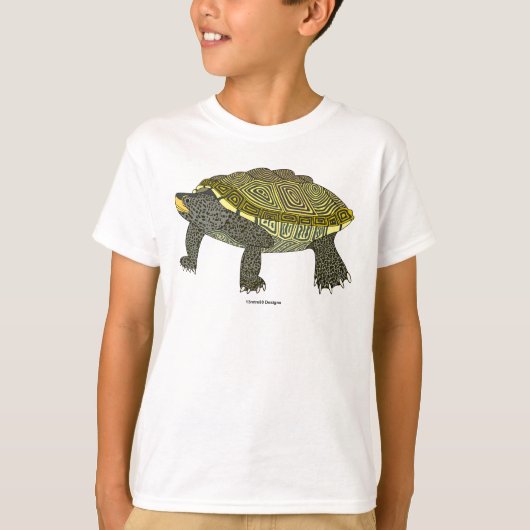 Terrapin (white) - Boy's Basic T-Shirt Tシャツ (正面)