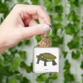 Terrapin (white) - Square Premium Keychain キーホルダー (手)
