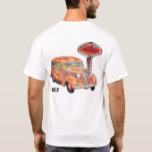 Terraplaneの37のロゴ/車のワイシャツ Tシャツ (裏面)