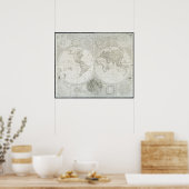 Terraqueous Globe by Samuel Dunn | 1787 ポスター (キッチン)