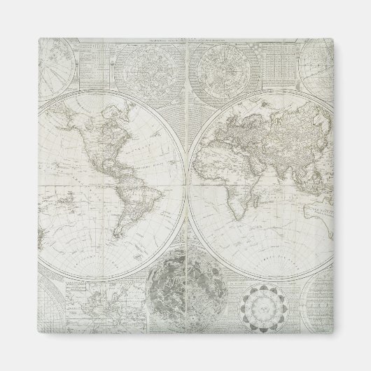 Terraqueous Globe by Samuel Dunn | 1787 マグネット (正面)