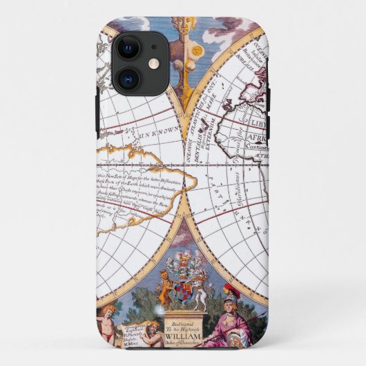 Terraqueous Globe iPhone 5ケースの新しい地図 Case-Mate iPhoneケース (裏面)
