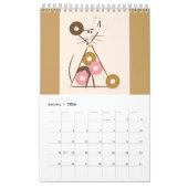 Terrarium Display Cat Calendar カレンダー (1月 2026)