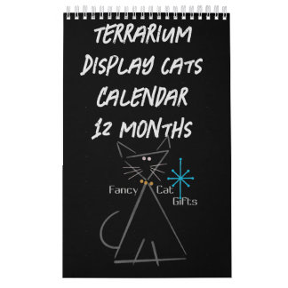 Terrarium Display Cat Calendar カレンダー
