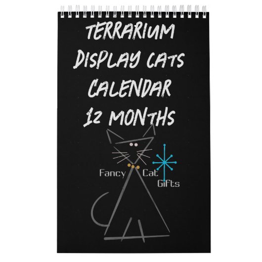 Terrarium Display Cat Calendar カレンダー (カバー)