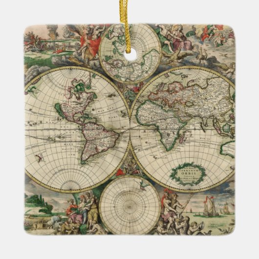 Terrarum Orbis Tabula セラミックオーナメント (正面)